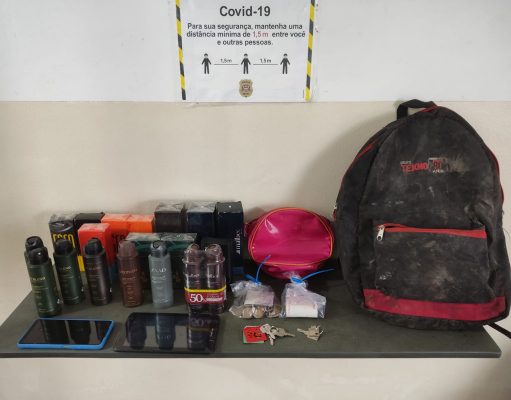 Ladrão é preso por furto a perfumaria em Guaratinguetá