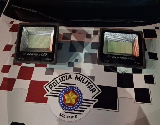 Holofotes são furtados de chácara e criminoso é preso em Guaratinguetá