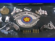 Jovem de 22 anos é preso com duas armas e drogas em Guaratinguetá