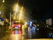 Acidente entre moto e bike deixa duas pessoas feridas em Guaratinguetá