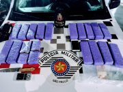 Homem é preso com mais de 10 quilos de drogas em Guaratinguetá
