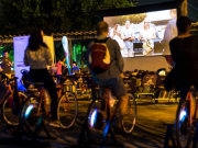 BikeCine oferece cinema gratuito com energia limpa em Potim