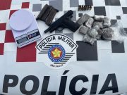 Mulher é presa com drogas e pistola calibre 380 em Guaratinguetá