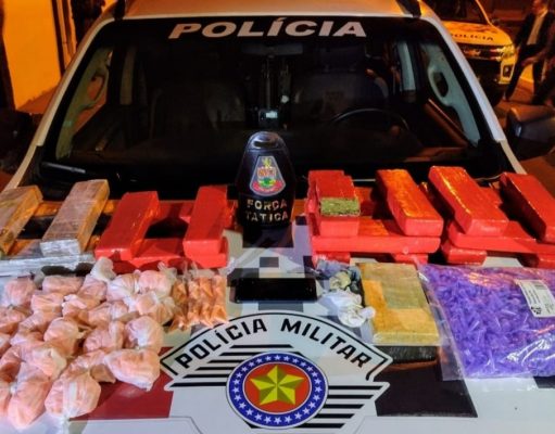 Casal é preso com grande quantidade de drogas