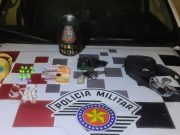 Jovem é preso por tráfico de drogas e posse ilegal de arma de fogo em Guaratinguetá