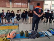 Defesa Civil realiza palestra na escola Galhardo em Guaratinguetá