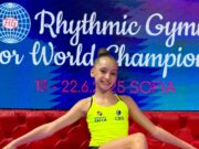 Guaratinguetaense está no Mundial de Ginástica Rítmica na Bulgária