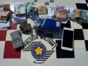 Homem é preso com tijolo de maconha e dinheiro de facção em Guaratinguetá