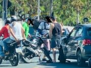 Acidente deixa motoboy ferido em Guaratinguetá