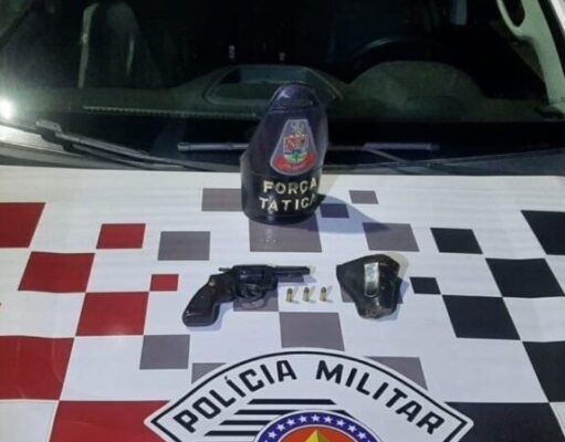 Homem de 22 anos é detido por por porte irregular de arma de fogo em Guaratinguetá