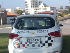 Drogaria é roubada na Vila Paraíba e bandidos abandonam carro batido em frente ao Shopping em Guaratinguetá