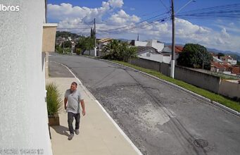 Câmeras de segurança flagram suspeito de furto de encomendas no Jardim Bela Vista II