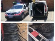 Ação rápida da Polícia Militar desarticula quadrilha de furto de cabos de cobre em Roseira