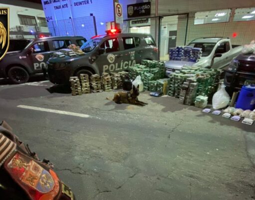 Mega apreensão: trio é preso com mais de 1 tonelada de drogas escondida em chácara