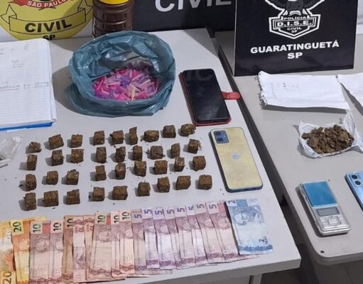 DISE de Guaratinguetá prende homem por tráfico de drogas em Aparecida