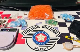 Baderna termina em prisão por tráfico de drogas em Guaratinguetá