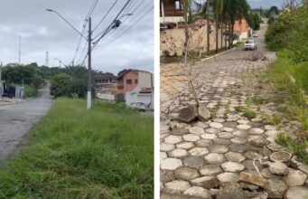 Bloquetes Deslocados e Matagal Preocupam Moradores do Jardim Bela Vista em Guaratinguetá