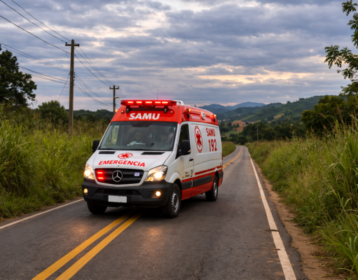Motociclista morre após colisão com onibus na Estrada da Pedrinha em Guaratinguetá