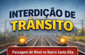 Passagem de nível no Santa Rita terá interdição temporária para manutenção