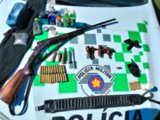 Polícia Militar Ambiental apreende armas e materiais de caça durante ação em Cunha
