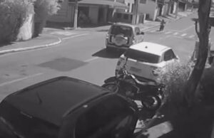 Jovem de 23 anos fica em estado grave após acidente na Rua Caramurus no Pedregulho em Guaratinguetá