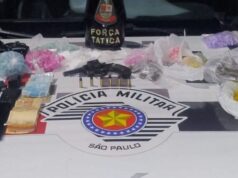 Força Tática prende quadrilha com arma de fogo e grande quantidade de drogas em Guaratinguetá