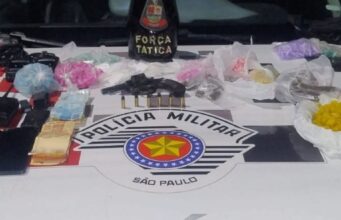 Força Tática prende quadrilha com arma de fogo e grande quantidade de drogas em Guaratinguetá