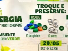 Buriti Shopping: Tampinhas e lacres poderão ser trocados por lâmpadas LED