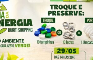 Buriti Shopping: Tampinhas e lacres poderão ser trocados por lâmpadas LED