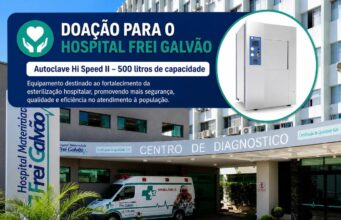 Hospital Frei Galvão receberá autoclave de 500 litros em doação da Igreja de Jesus Cristo dos Santos dos Últimos Dias