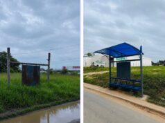 Após três meses, Prefeitura revitaliza ponto de ônibus no Vista Alegre em Guaratinguetá