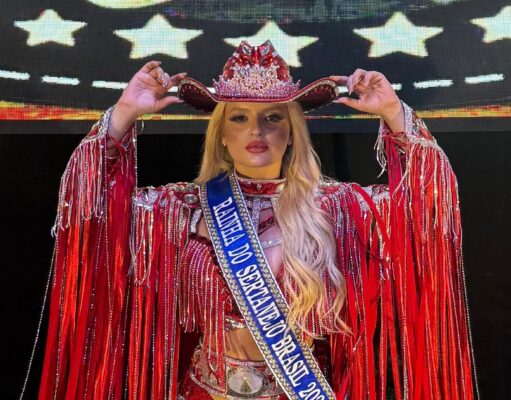 Pamela Macedo de Cunha é coroada Rainha do Sertanejo Brasil 2026 em concurso de beleza nacional em Barretos