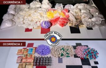 ROCAM realiza prisão de um homem e uma mulher por tráfico de drogas em diferentes pontos de Guaratinguetá