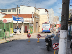 Idosa de 78 anos morre após ser atropelada por ônibus na Rua Castro Santos em Guaratinguetá