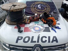 Homem é preso por furto de aproximadamente 100 metros de cabos telefônicos em Guaratinguetá
